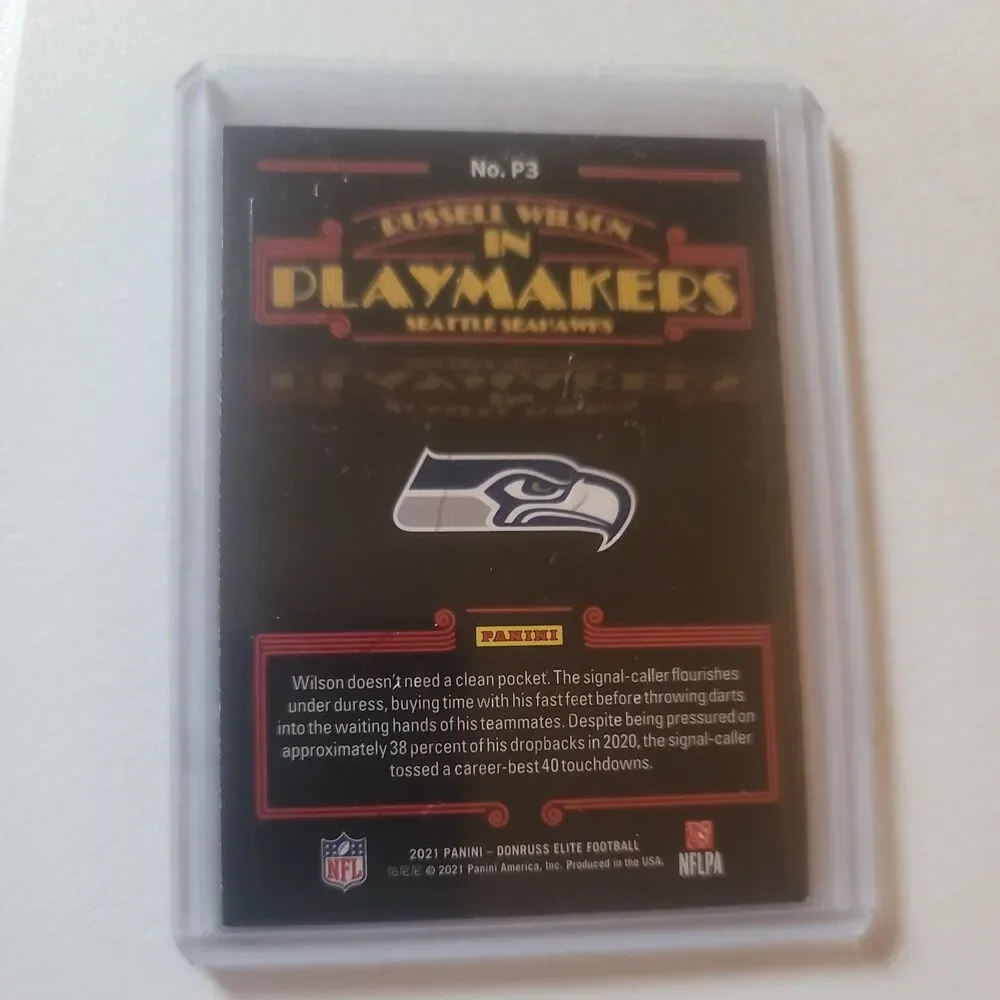 2021 Panini Donruss Elite - Playmakers Russell Wilson #P3